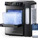 ecozy Smart Nugget Ice Maker Countertop with 1.14 Gal Side Tank 40 lbs/Day
