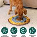 2 x Cookie Snuffle Mat for Dogs, Medium Dog Snuffle Mat 18.9”x18.9”, Keep Them Busy Enrichment Tool & Slow Feeder, Multiple Types, Durable, Machine Washable, Ideal for All Breed Sizes
