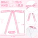 20 Pcs Christmas Ball Ornaments Pink Christmas Ornaments Glittering Plastic Hanging Decorations with 10Pcs Pink Bows Christmas Tree Decorations