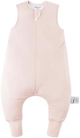BubblePanda Rayon Made from Bamboo Toddler Sleep Sack with Feet 1.0 Tog Ultra Soft Toddler Sleeping Sack 3t-4t Sleep Bag Walker Quilted Wearable Blanket with Legs 2-Way Zipper Lightweight Extra Long, XL