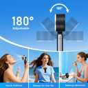 AWOAWO Portable Handheld Fan, 5 Gear Wind, Battery Operated, Up to 13 Working Hours, Mini Personal Hand Fan Blow Cold Air for Travel, Beach, Vacation & Outdoor Activities (Black)