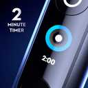 Oral-B Rechargeable Electric Toothbrush, iO9 Genius, 7 Cleaning Modes, Interactive Display, Charging Travel Case, Visible Pressure Sensor, 4 Brush Heads, Black