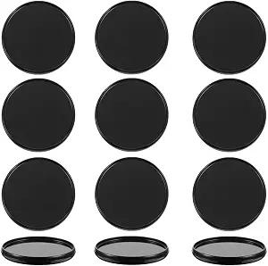 Haruyuki Planner Discs Discbound Expansion Discs 35mm/1.4 Inch Premium Black Plastic Book Binder Rings 12P for Planner Scrapbooking Gift Albums Journals Artwork Agendas Add Pages Create More Space