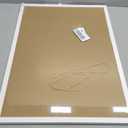 FEBSNOW Cork Board Bulletin Board 23 x 15.7 Inches with Rectangle White Frame Hanging Pin for Walls Office Message Board or Vision Board Decoration