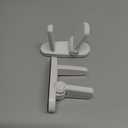 Door Lever Lock (2 Pack)  Prevents Toddlers from Opening Doors  Easy One-Hand Operation for Adults  Durable ABS with 3M Adhesive Backing  No Tools Needed for Install (White)