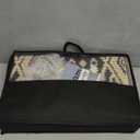 OLANLY Outdoor Rug Waterproof 4x6 ft, Reversible Outdoor Plastic Straw Rug, Boho Patio Rug, Indoor Outdoor Carpet, RV Mat Outside for Patio, Camp, Picnic, Balcony, Deck, Backyard, Black & Beige