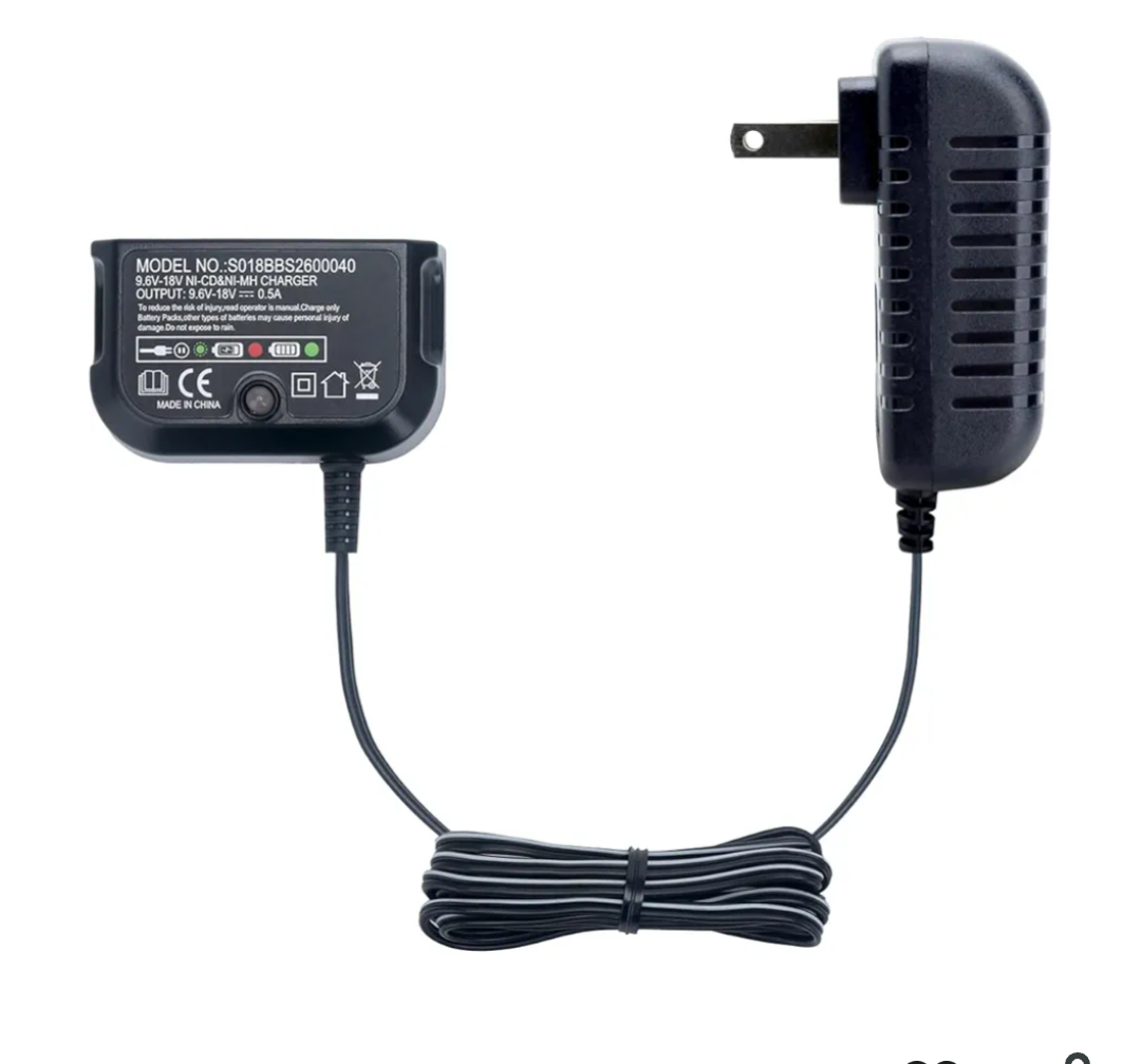 Elefly 9.6V-18V Compatible with Black & Decker Battery Charger 90556254-01, Compatible with Black and Decker 18V 14.4V 12V 9.6V NiCad & NiMh Battery HPB18 HPB18-OPE HPB14 HPB12 HPB96