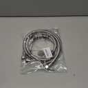 Faucet Line Connector Braided 304 Stainless Steel Supply Hose 1/2" I.P. Female Thread to 1/2" I.P. Female Straight Thread Faucet Hose Replacement (One Pair)