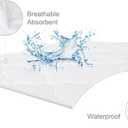 Bassinet Mattress Pad Cover Waterproof, Quilted Mattress Protector Sheets Fits All Mainstream Bassinet - Rectangle, Oval, Hourglass, 2 Pack, 17'' x 33'', Ultra Soft Breathable, White and Grey