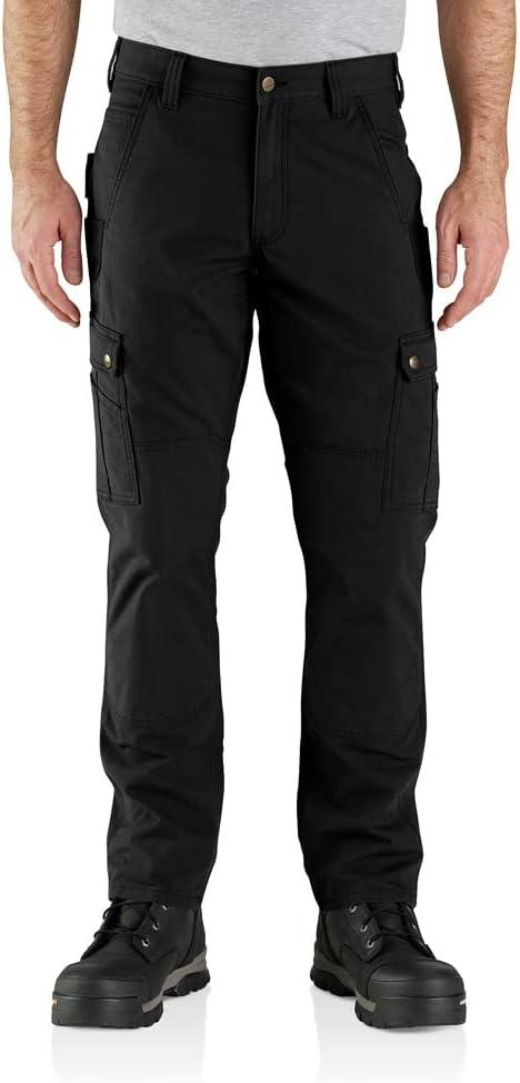 Carhartt Men's Rugged Flex Relaxed Fit Ripstop Cargo Work Pant (40W x 30L, Black)