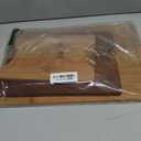 3-Piece Set Bamboo Cutting Board for Kitchen - Crack-Resistant Wood Chopping Boards with Deep Juice Grooves, Pre-Oiled Butcher Block for Meat, Vegetables & Cheese, Carbonized