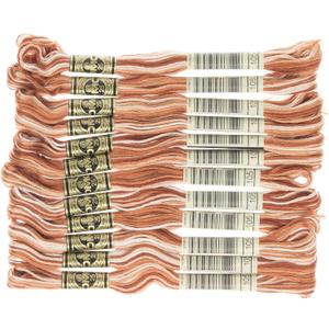 DMC 6-Strand Embroidery Cotton Floss, Variegated Brown