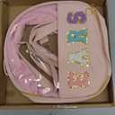 RSSCIIIUL Translucent Mouse Ears Travel Case, Chenille Letter Headband Ears Holder Waterproof Hair Accessories Organizer Storage for Women Adults Gift Large Thicken Makeup Snack Bag for Park Travel