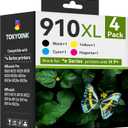 910XL Replacement for HP 910XL Ink Cartridges for HP Printers HP910 HP910XL 910 Ink Work for Office Jet Pro 8010 8010e 8015e 8020 8020e 8022e 8025 8025e 8028e 8030 8035e Black and Color - 4 Pack