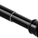 No Sectional Assembly Tension Curtain Rod 56-104 Inch, 1" Diameter Spring Long Adjustable Shower Curtain Rods for Bathroom Windows Closet No Drilling No Rust, Black