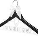 Bucherry First White Coat Hanger Dental Gift Hanger with Bow 1st White Coat Ceremony Dental Dentist Assistant Hygienist Graduation Gifts New Nurse Doctor Pharmacist Phd for College Med Graduation