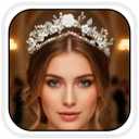 CASDRE Flower Bride Wedding Tiaras and Crowns Silver Rhinestone Bridal Headband Leaf Hair Accessories for Women