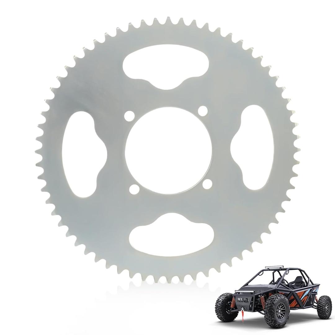 T8F 64T Sprocket, 54mm 4 Hole High Strength Steel Mini Motorcycle Sprocket for 47cc 49cc Mini Motorcycles ATV Quad Dirt Pit