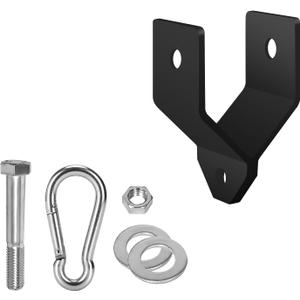 Power Rack Shackle Band Attachment Custom Pulley System Accessories,Squat Rack Crossmember Shankle Bolts DIY Cage Add on LAT Pull Down Bar Tool for Grm (0.625 Holes)