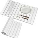 Extra Large Stone Dish Drying Mat for Kitchen Counter, 28"(L)16"(W) Eco-Friendly Diatomaceous Earth Dish Mats, Fast Dry Absorbent Collapsible Mats for Bottles,Dishes, Match Any Countertop