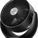 Dreo Fan for Bedroom, Table Air Circulator for Whole Room, 11 Inch, 40ft Strong Airflow, 120 adjustable tilt, 28db Low Noise, Quiet, 3 Speeds, 2025 New Desk Fan for Office, Kitchen, Home (Black)