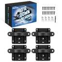 Forccord Custom Fit for Tie Down Anchors Ford F150 F250 F350 & Raptor 2025 2024-2015 (Include Lightning) Truck Bed Tie Downs Car Accessories Replace# FL3Z-99000A64-B Bed Tie Downs for Truck- Only 3 Pack