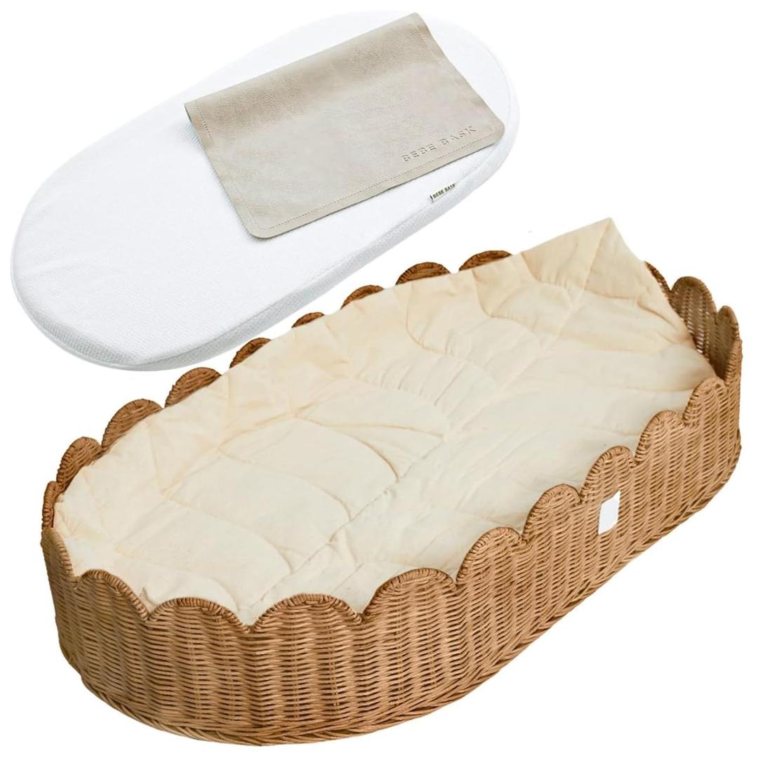 BEBE BASK Premium Baby Changing Basket - Changing Basket for Baby Dresser