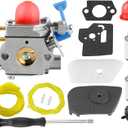 128CD Carburetor 128LD Air Filter Cover for Husqvarna Weed Eater 128LD 128CD 128L 128R 128RJ 28cc trimmer edger 545081848 545081850 Carburetor for Craftsman String Trimmer 358792030 358792031