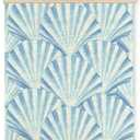 CIOJUNE Seashell Wall Decor, Trendy Preppy Blue Seashell Wall Art Poster Hanger Frame, Preppy Beach Room Decor, Coastal Beachy Canvas Prints Wall Art for Home Living Room Dorm Decor, 12x16 Inch