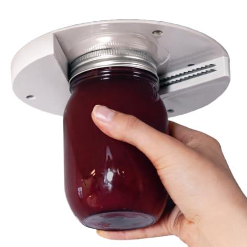 GHAMCHU 1 Pack Easy Grip Jar Opener for Seniors - Under Cabinet Jar Openers for Weak Hands, Arthritis jar opener, One Handed Gadgets & Bottle Opener - Kitchen Gadgets for Home Assistance