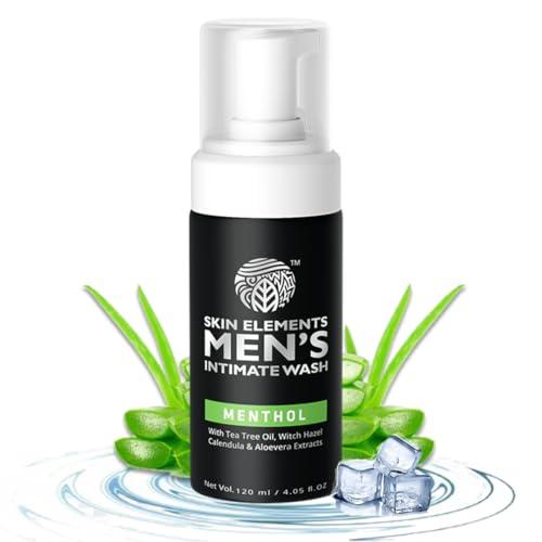 Skin Elements Intimate Wash for Men with Menthol | pH Balanced Foaming Intimate Wash | Jabon Intimo Hombre | Controls Bad Odor and Sweat | Cools and Refreshes Intimate Area | 4.05 fl. Oz. 2pcs Skin Elements Intimate Wash for Men with Menthol | pH Balanced Foaming Intimate Wash | Jabon Intimo Hombre | Controls Bad Odor and Sweat | Cools and Refreshes Intimate Area | 4.05 fl. Oz. 2pcs