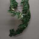 Artificial Willow Vine with Flowers - 2 Packs Greenery Garland 5.9ft Long Home Decor Table Decoration