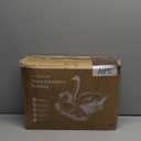 BPC Organic Feather Down Comforter California King, Hotel-Luxury Fluffy Duvet Insert with 100% Cotton Cover and Puffy Feather Down Filling for All-Season, Ivory White, 104x96 Inches