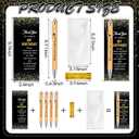 Sayglossy 50 Sets Happy Birthday Party Favors for Guests Anniversary Party Favor Include 50 Ballpoint Pens with 50 Thank You Cards 100 Bags and Twist Ties for Anniversary