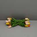 24 Pcs Artificial Tulips Flowers Mixcolor Real Touch Fake Tulips Fake Flowers for Mother's Day 13.5" Faux Tulips Faux Flowers Bulk Artificial Tulips Flowers for Vase Centerpieces Home Wedding Bouquet