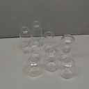 Glass Bud Vases Set of 9 - Clear Flower Vases for Centerpieces, Small Glass Vase Modern Bud Vase for Wedding Party Dining Table Centerpieces, Living Room Decorative, Home Decor