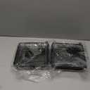 MIXXIDEA Hanging Bird Feeder Tray Metal Mesh Platform Seed Feeder with Durable Chains for Outdoors Garden Great for Attracting Birds (2 Pack)