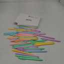 Thenshop 50 Pcs Retractable Black Gel Ink Pens 0.5mm Fine Point Writing Pens Pastel Office Supplies for Writing Journaling Taking Notes School Office