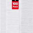 HOMEXCEL White Shop Towels 100 Pack, Reusable Microfiber Towels for Cars, Bulk Multipurpose Microfiber Cleaning Cloths, Lint Free Cleaning Rags for Car, House and Kitchen, 11.5 x 11.5 inch
