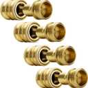 YAMATIC Garden Hose Quick Connect Water Hose Fittings - 3/4" Thread - High Grade Brass Durability and Leak Free Upgrade(4 PACK)