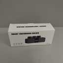 3 in 1 Toothbrush Cleaner Holders for Bathrooms,Wall Mounted Toothbrush Holders with Drying and Cleaning,Smart LED Screen,6 Toothbrush Slots,3 Cups and Toothpaste Dispenser (White)