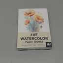 XWT 120 Sheets Watercolor Paper Bulk, 5x7in 110lb/230gsm, Cold Pressed Acid Free Natural White Textured Water Color Painting Art Supplies, Drawing Gift for Professional Adult Artists