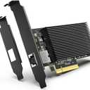 10G PCI-E Network Card Single RJ45 Port, 10G NIC with Intel X540-T1 Conrtoller, VIMIN 10Gb Base-T Ethernet Network Card Compatible with PCI Express X8, X16, Support Windows/Windows Server/Linux/VMware