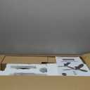 Ensenior 52 Inch Flush Mount Ceiling Fan with Light and Remote, Black Low Profile Ceiling Fans with Lights for Bedroom Living Room, 3 ABS Blades, Modern Quiet Reversible DC Motor, 3CCT, 6 Speeds