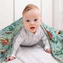 Baby Blankets for Boys Girls Fleece Blanket with Dotted Backing Super Soft Throw Blanket 30 x 40 Inches Woodland Animals