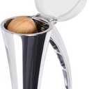 Nutcracker: Effortlessly Cracks Large to Medium Nuts, Heavy Duty Nut Cracker tool with Splash-Proof Clear Lid, Long Ergonomic Leverage & Spring Return walnut pecan cracker