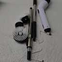 TUYU Electric Spin Scrubber, Full-Body IPX7 Waterproof Bathroom Scrubber with Power LCD Display, Adjustable Extension Handle, Cordless Shower Cleaner Brush for Bathtub Kitchen Wall Cleaning (Black)