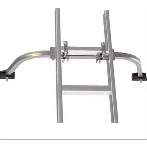 Ladder Stabilizer, Roof Ladder Standoff, Heavy Duty Ladder Stabilizer Accessory with Non-marring Rubber End Caps (Silver)