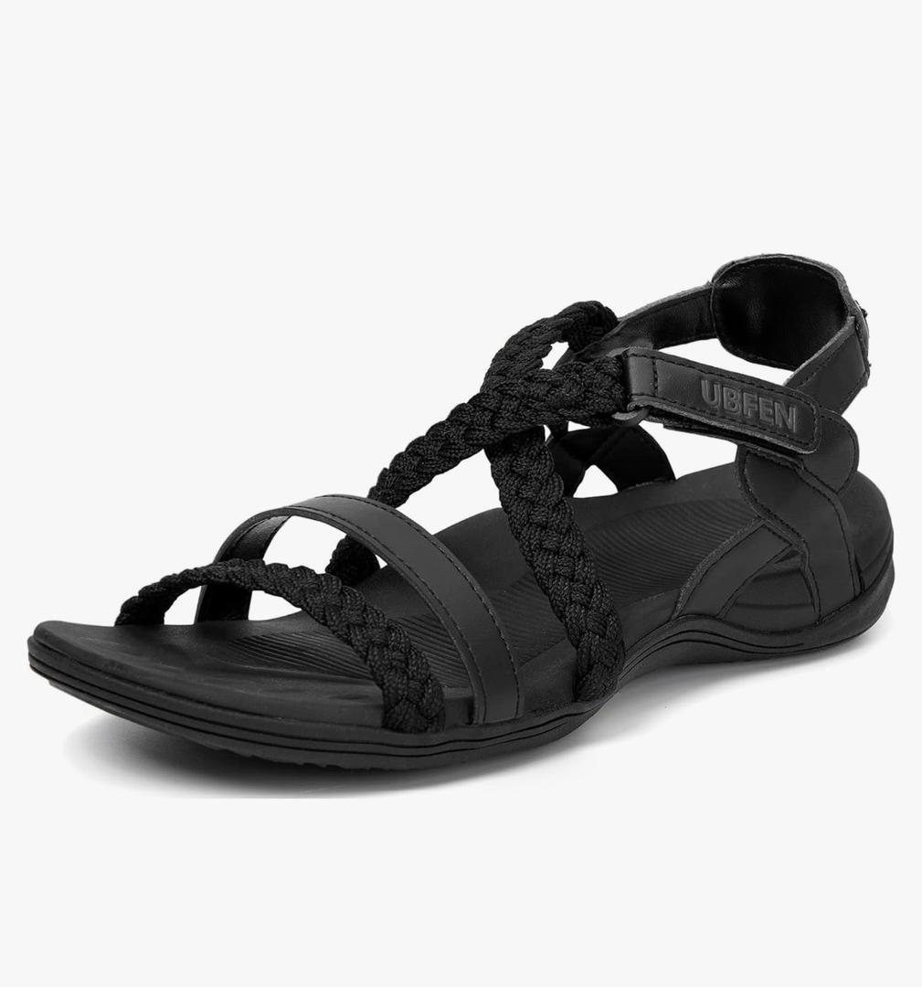 UBFEN Womens Hiking Sandal Sport Sandal Outdoor Comfortable with Adjustable Straps 37