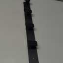 Black Coat Rack Wall Hooks for Hanging Heavy Duty Door Hooks with 5 Hooks Key Holder for Wall Hat Rack for Entrance Coat Hook (Rectangle, 5 Hooks, 1 Pack)